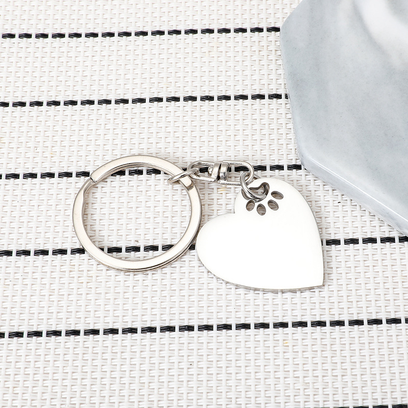 Stainless steel keychain can be engraved
