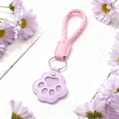 Artificial Leather Cat Hair Storage Keychain Cute Commemorative Pet Hair Keepsake Storage Keychain For Travel Commuting Hanging