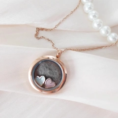 Pet hair commemorative necklace love DIY pendant tooth commemorative can be opened