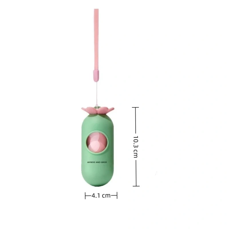 Pet Supplies Flower Shape Pet Poop Scooper Bag Walking Dog with Lanyard Pet Waste Bag Flower Dog Garbage Holder Outdoor