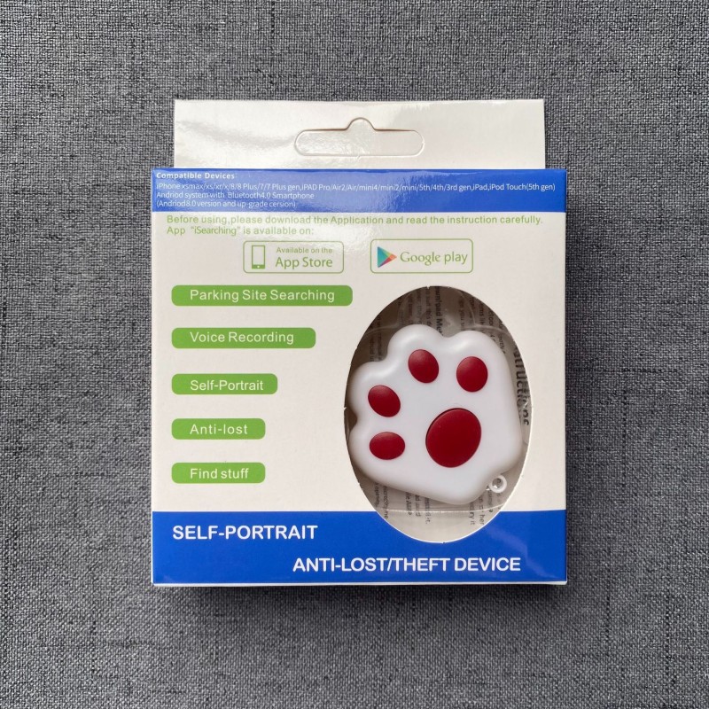 Mini GPS Tracker Key Kids Bag Finder Dog Cat Pet Locator Smart Bluetooth Tracker for IOS/ Android