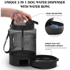 2.2L Dog Water Bottle Large Capacity Drinking Water Bottle Outdoor Sports Water Bottle Outdoor Cat and Dog Water Bottle