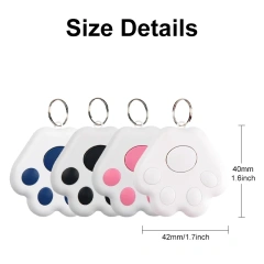Mini GPS Tracker Key Kids Bag Finder Dog Cat Pet Locator Smart Bluetooth Tracker Device Anti-lost Reminder for IOS/ Android
