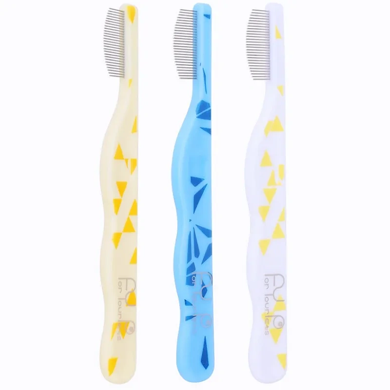 Dog Comb Small Head Dog Brush Dense Tooth Comb for Dogs Face Cleaning Cat Brush Pet Hair Remover Comfortable Handle Dogs Comb