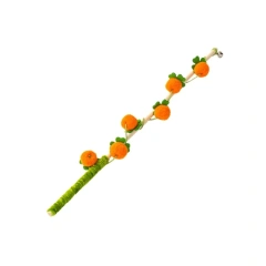 Cat Teaser Stick Toy Bell Squeaky Interactive Kitten Teasing Stick Toy Bite Resistant Training Self-pleasure Cat Toy Supplies