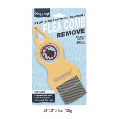Pet comb Flea comb with magnifying glass