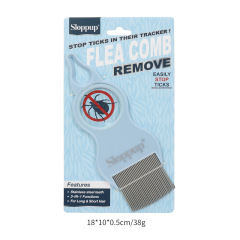 Pet comb Flea comb with magnifying glass