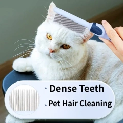 Dog Comb Pet Hair Remover Dog Brush Comfortable Handle Combs for Cat Hair Cleaning Combs Double-sided Cats Comb Pet Accessories