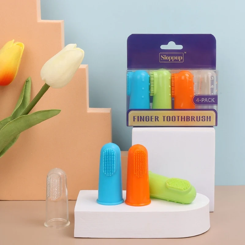 Dog Toothbrush Dog Teeth Cleaning Soft Toothbrushes for Dogs Oral Clean Massage Set Pet Teeth Oral Cleaning Pet Products
