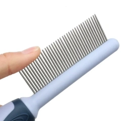 Dog Comb Pet Hair Remover Dog Brush Comfortable Handle Combs for Cat Hair Cleaning Combs Double-sided Cats Comb Pet Accessories