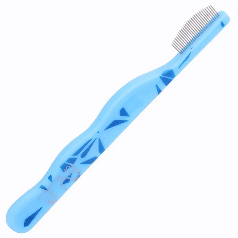 Dog Comb Small Head Dog Brush Dense Tooth Comb for Dogs Face Cleaning Cat Brush Pet Hair Remover Comfortable Handle Dogs Comb