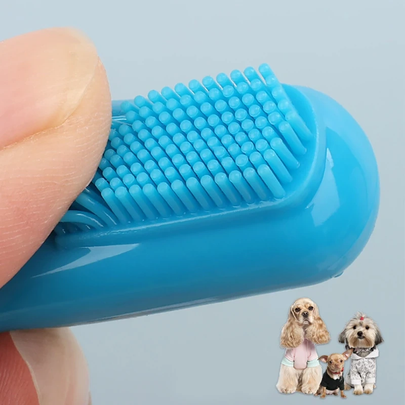 Dog Toothbrush Dog Teeth Cleaning Soft Toothbrushes for Dogs Oral Clean Massage Set Pet Teeth Oral Cleaning Pet Products
