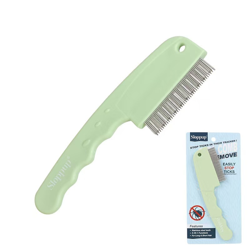 Pet comb Flea comb with magnifying glass