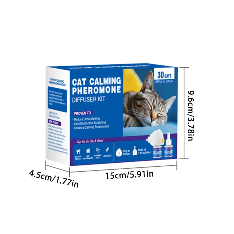 48/96ml Calming Diffuser Comfort Natural Pheromone Diffuser Calming Pheromone Long Lasting Calming Diffuser For Cats, Dogs