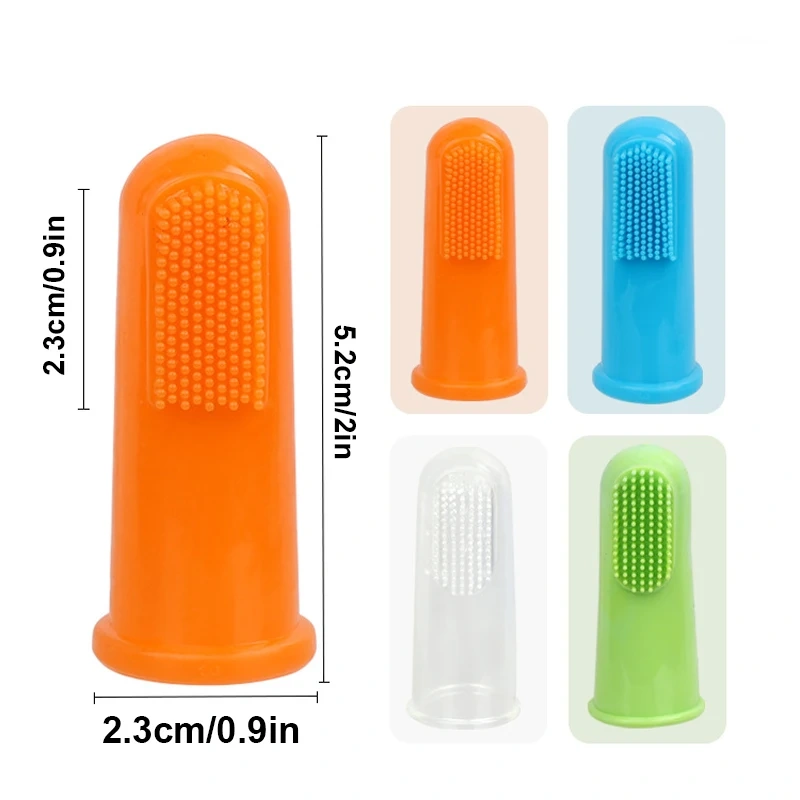 Dog Toothbrush Dog Teeth Cleaning Soft Toothbrushes for Dogs Oral Clean Massage Set Pet Teeth Oral Cleaning Pet Products