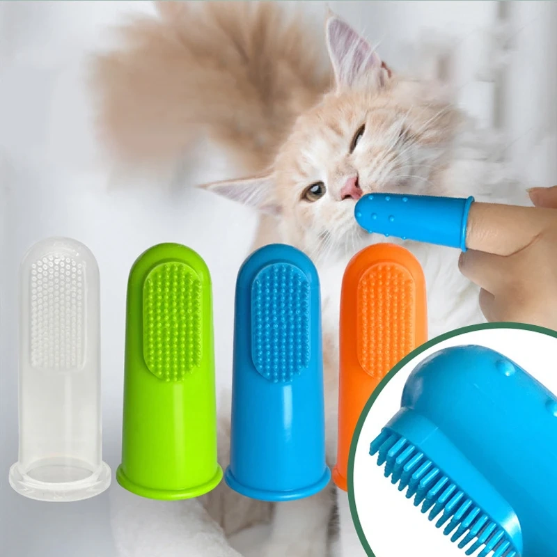 Dog Toothbrush Dog Teeth Cleaning Soft Toothbrushes for Dogs Oral Clean Massage Set Pet Teeth Oral Cleaning Pet Products