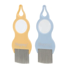 Pet comb Flea comb with magnifying glass Cat Dog Grooming Grooming Tools Pet Supplies Wholesale Factory