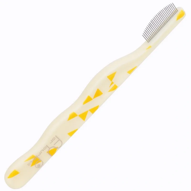 Dog Comb Small Head Dog Brush Dense Tooth Comb for Dogs Face Cleaning Cat Brush Pet Hair Remover Comfortable Handle Dogs Comb