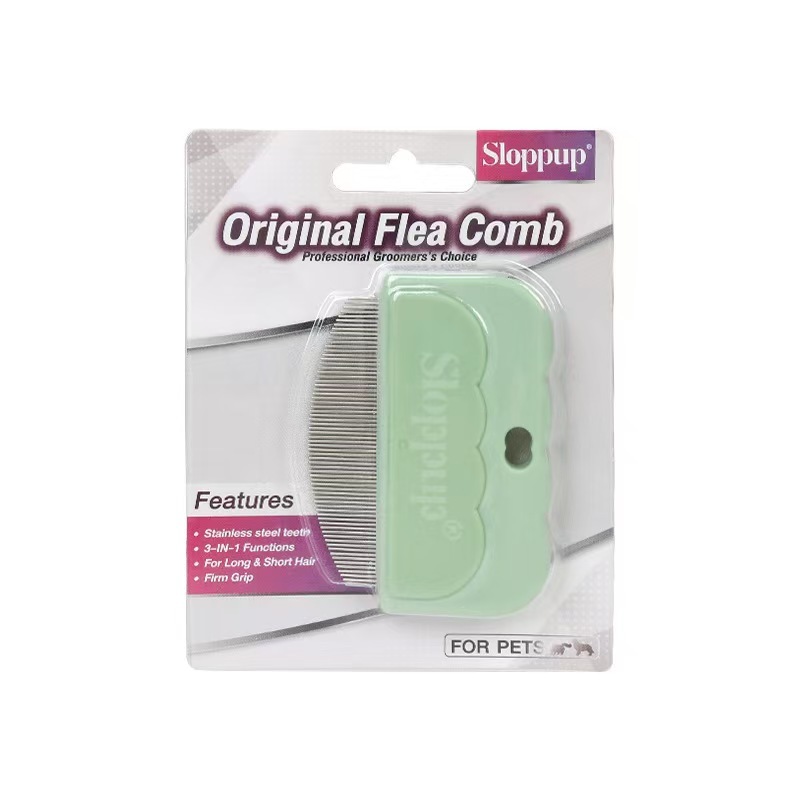 Pet comb Flea comb with magnifying glass