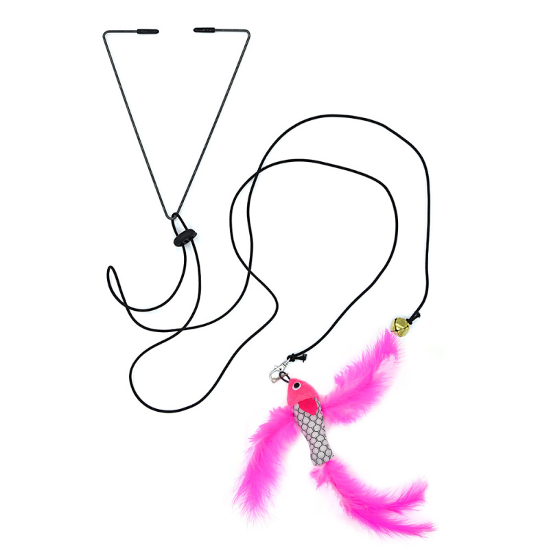 Cat Toy Cats Mouse Toys Hanging Door Retractable plaything Funny Self-hey kitten Scratch Rope Mouse Toy