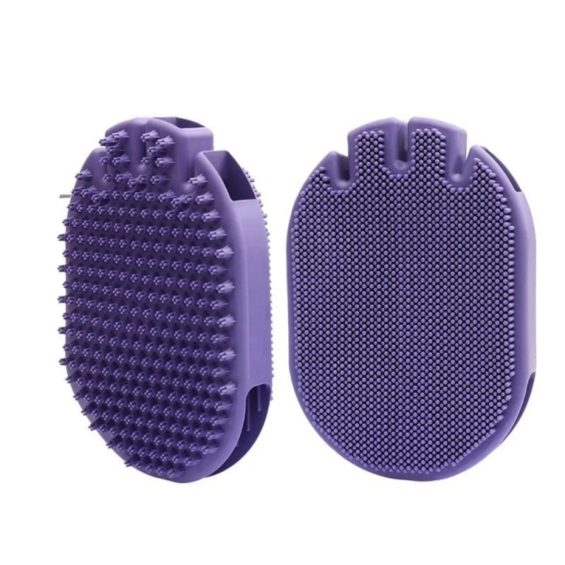 High Quality Dog Bath Massage Brush Pet Specific Cat Bath Brush Two-sided Massage Gloves TPR Material Cleaning Pet Products NEW
