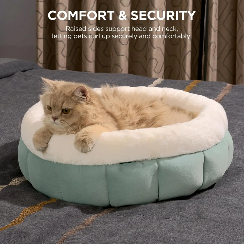 Creative and Trendy Winter Warmth Pet Dog Bed Fashion Style with Solid Pattern Comfortable Cloth Material