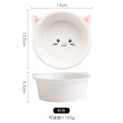 Pet ceramic iron stand double bowl