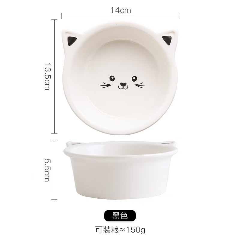 Pet ceramic iron stand double bowl