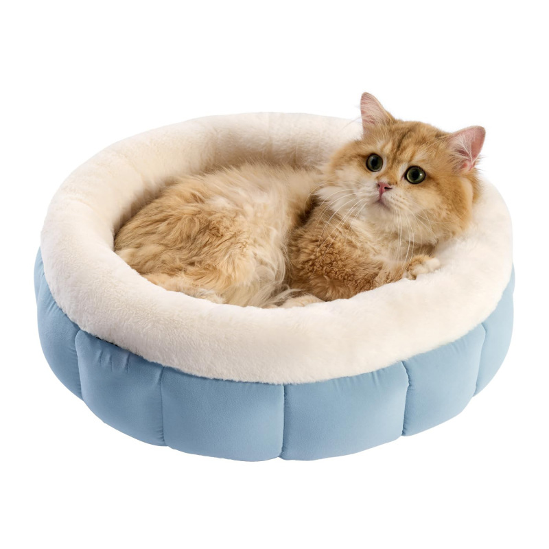 Creative and Trendy Winter Warmth Pet Dog Bed Fashion Style with Solid Pattern