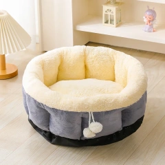 Winter Large Medium-sized Cat Nest Solid Warm Sleep Nest Cats Dogs Thickened 100% Cotton Eco-Friendly Cute Carton