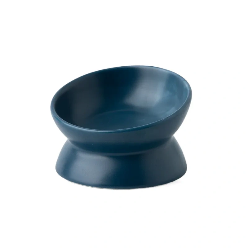 Pet Ceramics Bowl Nordic Style Cat Food Feeding Dishes Puppy Dog Neck Guard High Foot Bowls Cats Eating Supplies