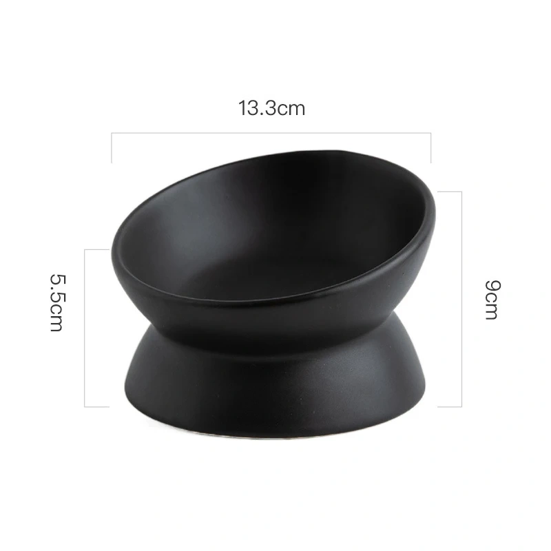 Pet Ceramics Bowl Nordic Style Cat Food Feeding Dishes Puppy Dog Neck Guard High Foot Bowls Cats Eating Supplies