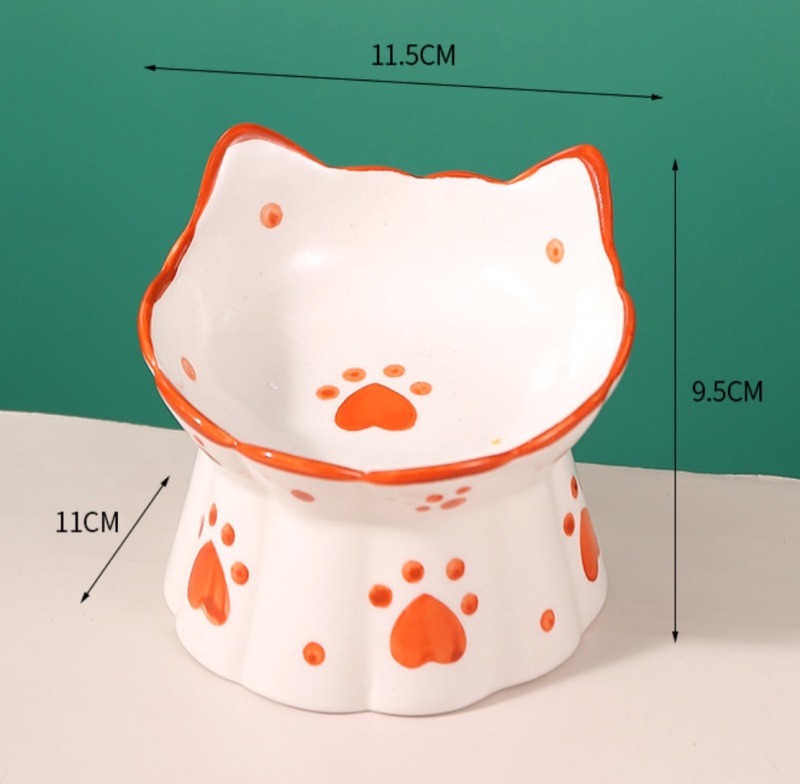New Creative 3D Cute Cat Shape Ceramic Bowl