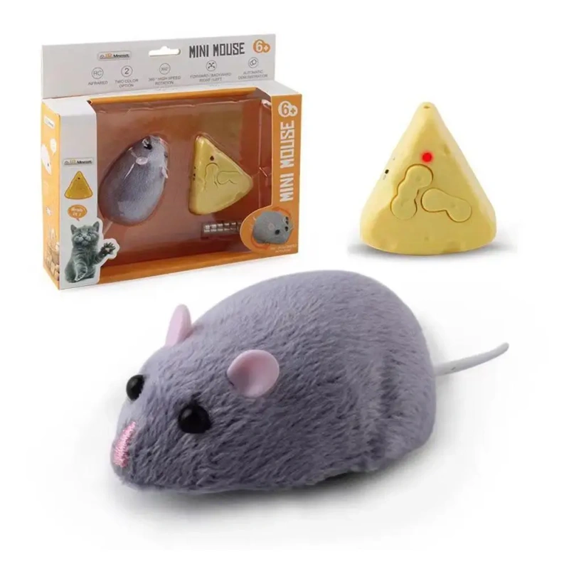 Remote Control Electric Mouse For Kids/pets Rat Toy Environmentally Materials Sensitive Response Fast Movement Toy Gifts