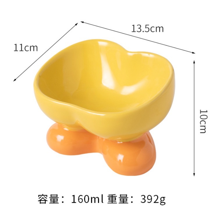 Pet Bowls Colorful Ceramic Cute Cat Bowl