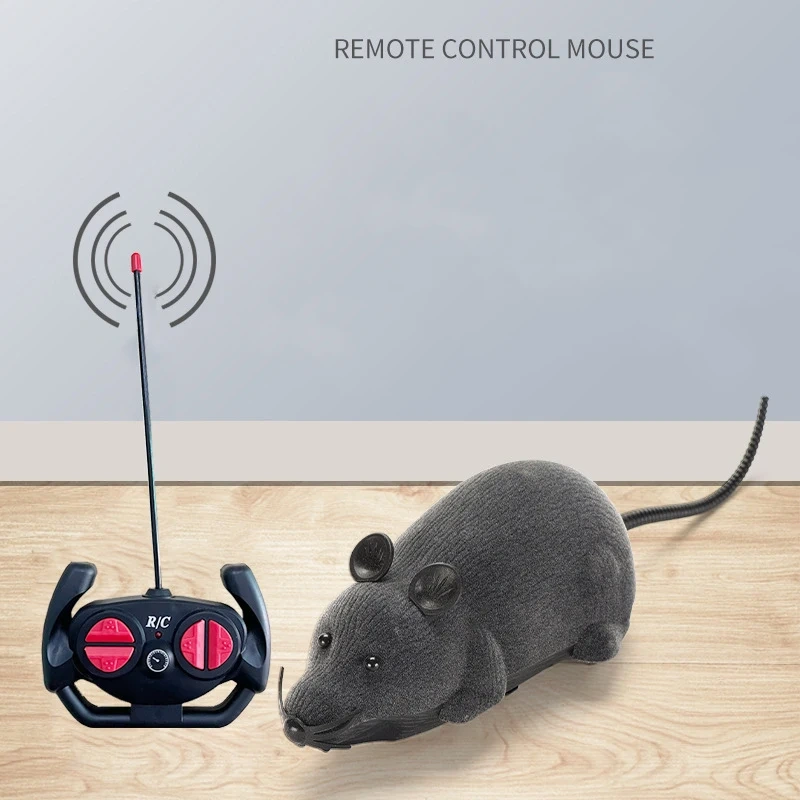 Creative Four-way Remote Control Electric Mouse Toy Simulation Infrared Shaking Control Electric Pet Toys Halloween Prank Toys