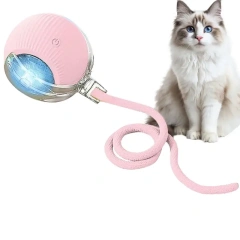 Automatic Rolling Ball Cat Interactive Ball Toy With Tail Rechargeable Smart Pet Interactive Toy Intelligent Mouses For Cat