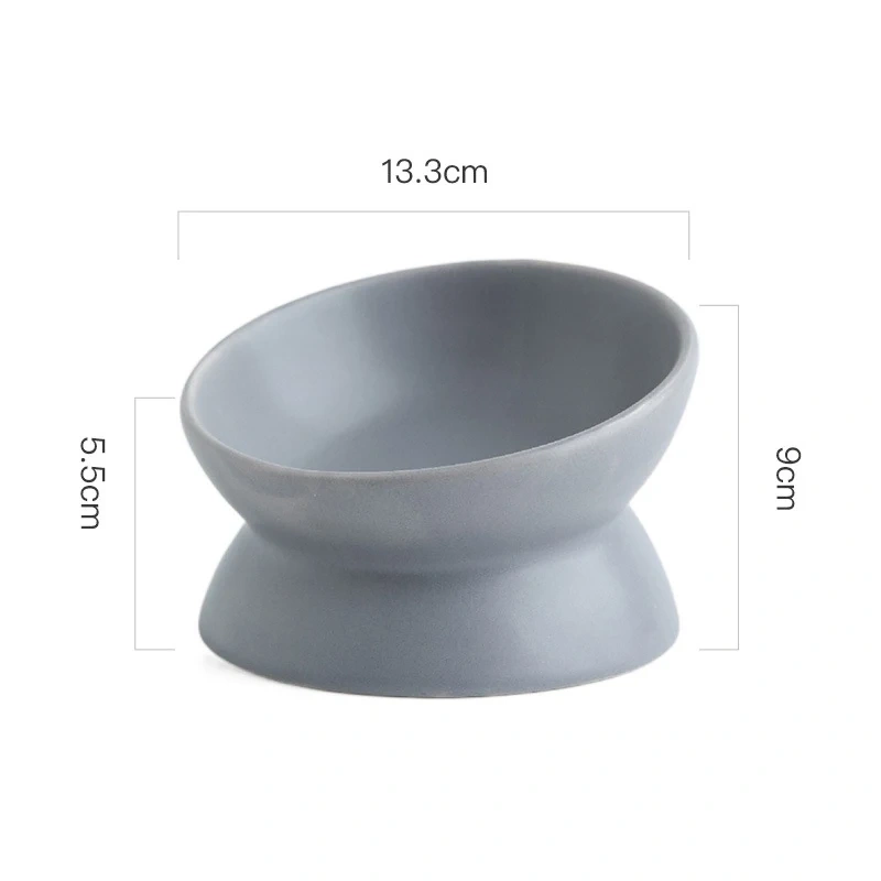 Pet Ceramics Bowl Nordic Style Cat Food Feeding Dishes Puppy Dog Neck Guard High Foot Bowls Cats Eating Supplies