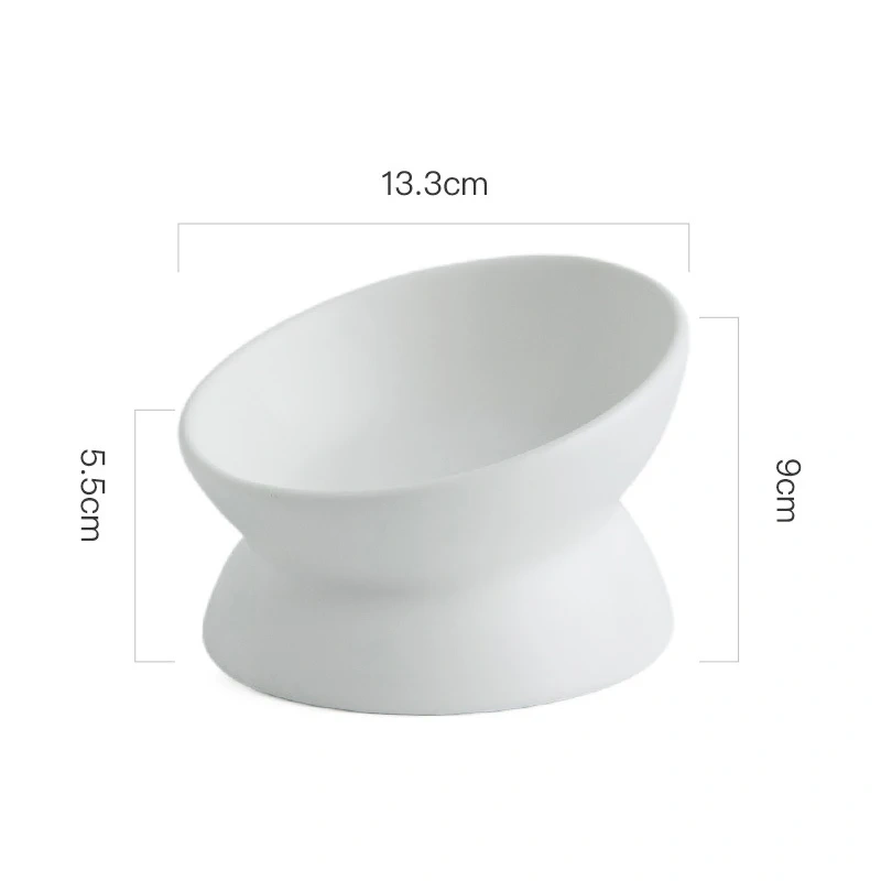 Pet Ceramics Bowl Nordic Style Cat Food Feeding Dishes Puppy Dog Neck Guard High Foot Bowls Cats Eating Supplies