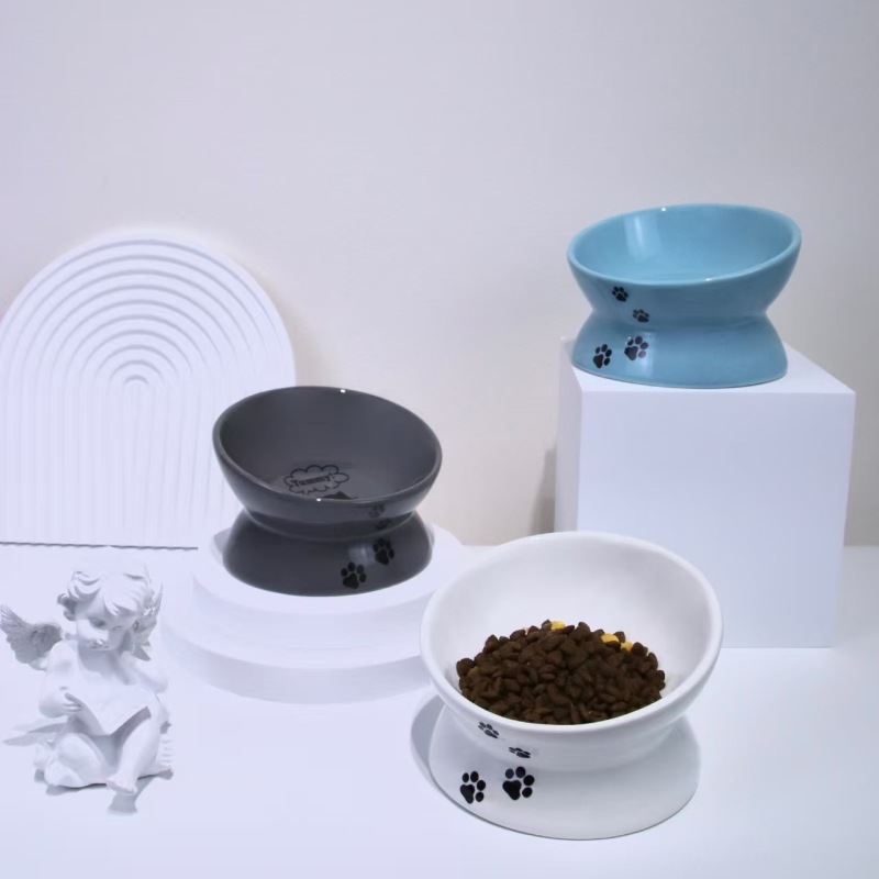 Pet Food Bowl for Flat Faced Cats, Small Dogs