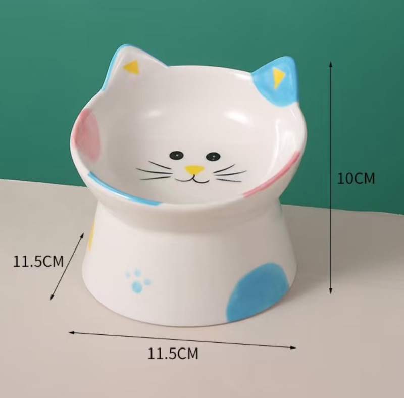 New Creative 3D Cute Cat Shape Ceramic Bowl