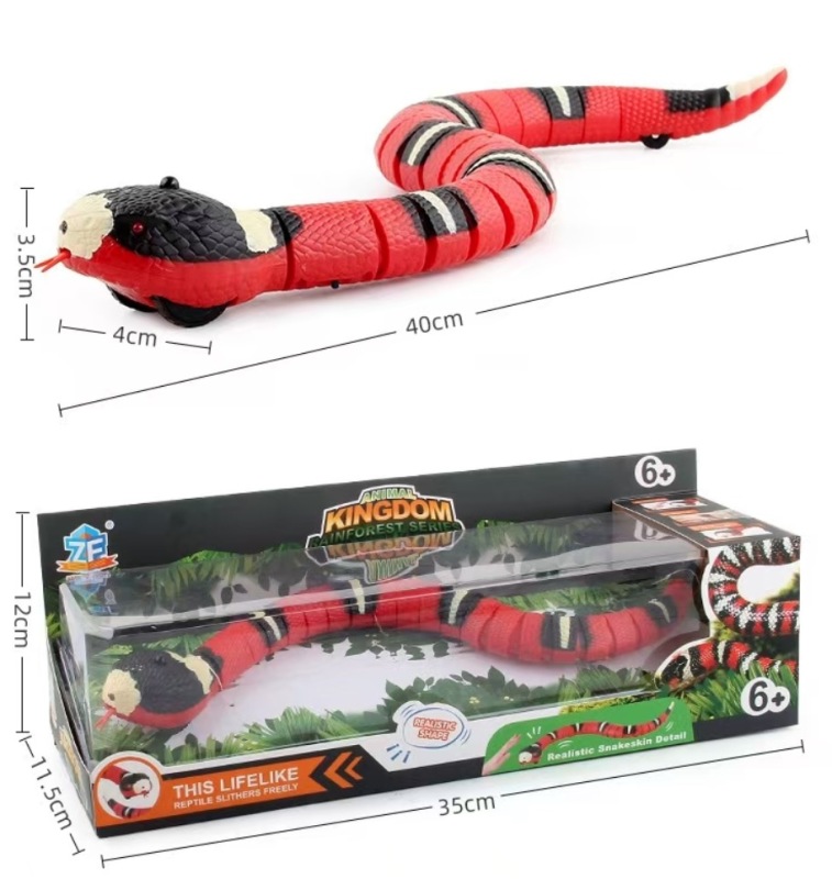 Smart Sensing Cat Toys Interactive Automatic Eletronic Snake Cat Teaser Indoor Play Kitten Toy