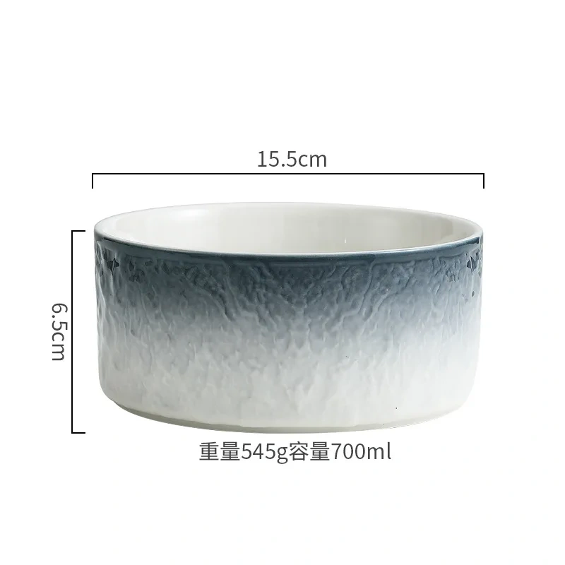 Ceramic Dog Cat Bowl with Wood Stand for Food and Water Elevated Raised Cat Food Bowls