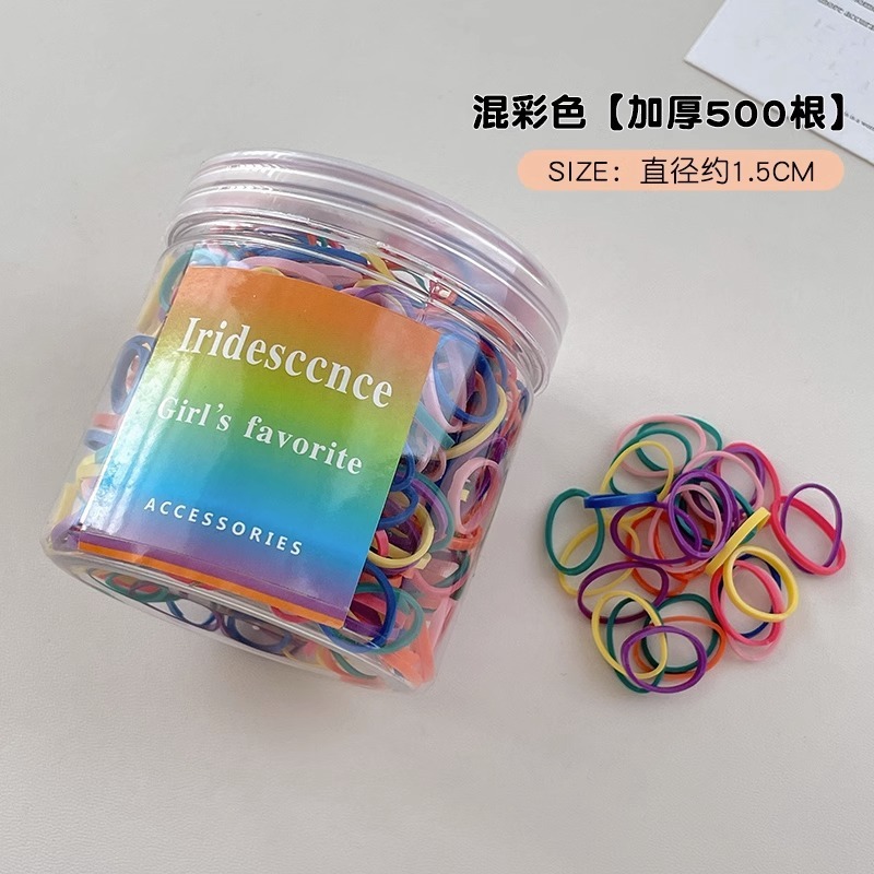 500pcs Colorful Elastic Hair Bands Set,, Hair Accessories for pet and women