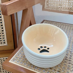 Customized Food Water Bowl Pet Ceramic Eating Dishes Cats Small Pet Feeding Dishes Dog Cat Basic Bowl Feeder