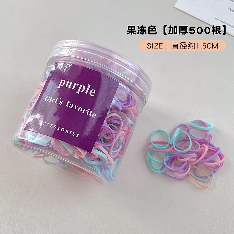 500pcs Colorful Elastic Hair Bands Set,, Hair Accessories for pet and women