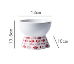 Pet tall ceramic bowl