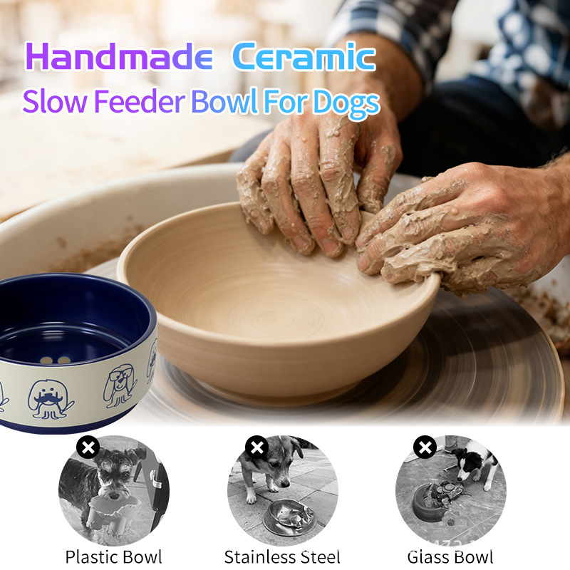 6-inch pet ceramic bowl