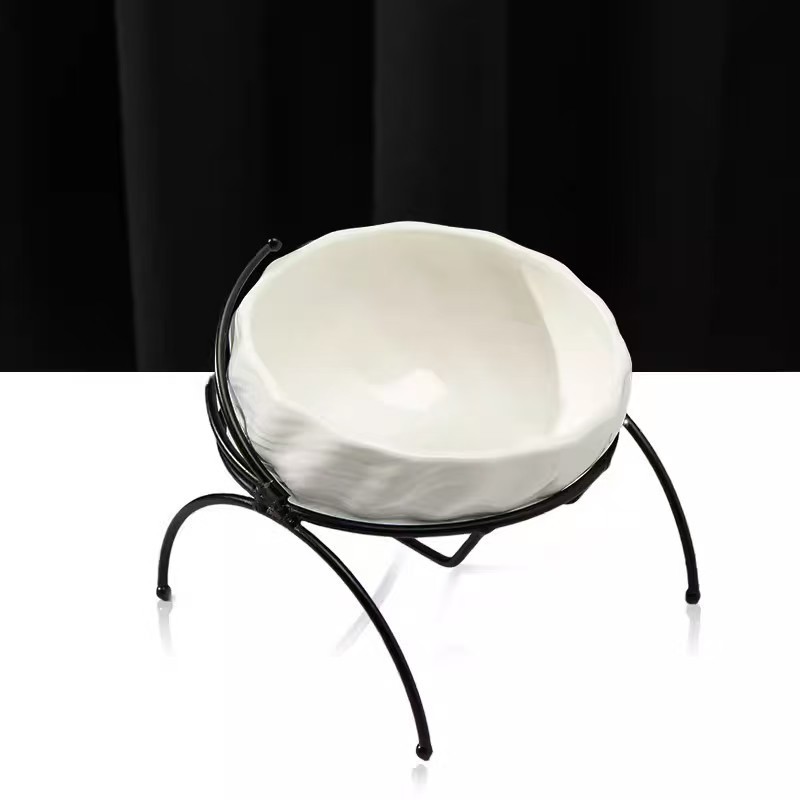 1Set Pet Ceramic Bowl Food Feeder