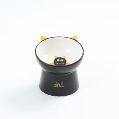 Pet Food Water Bowl Cat Dog Feeder 2 Layer Neck Protect High Foot Set Bowl for Small Animal